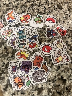 Cute Japanese Mini Pokemon Stickers. Sold in bundles of 30. Collect them all! 