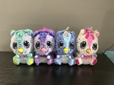 Bundle Of 4 Hatchimals Crystal Canyon HatchiBabies by Spin Master - Tested