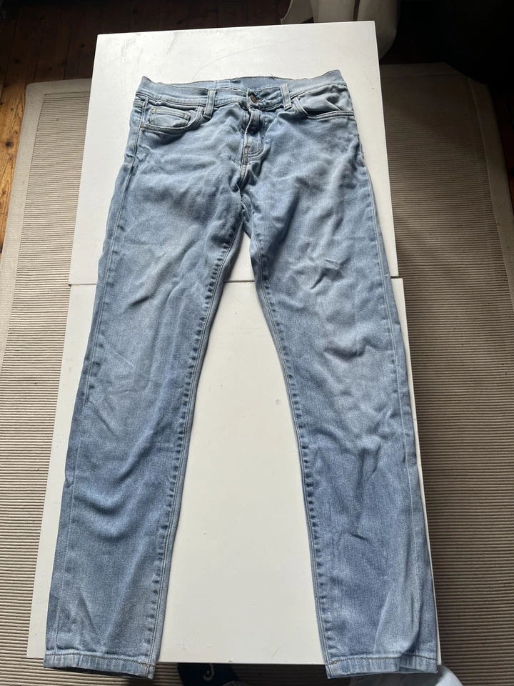 Pantalon Carhartt Pontiac Pant Couleur bleu foncée en jean taille 28 X 32 - Photo 1/4