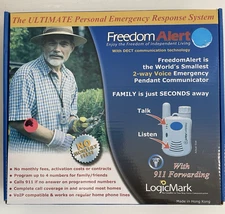 Freedom Alert Fall Emergency System Model #35511 By LogicMark Open Box - READ