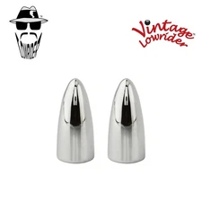 VINTAGE LOWRlDER GENUlNE BULLET VALVE CAP STYLE USED FOR SCHRADER VALVE CHROM