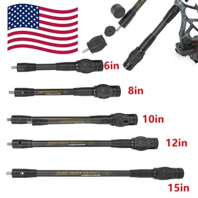 AMEYXGS Carbon Stabilizer Balance Bar Rod Damper Compound Bow Shoot Silencer Target