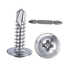   300pcs  8 3/4  for Sheet Metal Self-Tapping Screws 410 Stainless 8x3/4" Silver