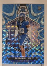 2024 Panini Mosaic Football Andru Phillips #362 Reactive Blue (RC)