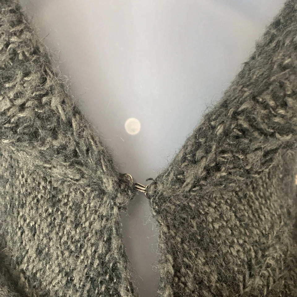 Suéter para Mujer Cárdigan Mediano Dobladillo Asimétrico Boho Capricho Hada Grunge Foto 3 de 4