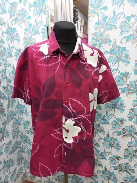 Men Hugo Boss Shirt Silver Cotton 44 / XXL / 52