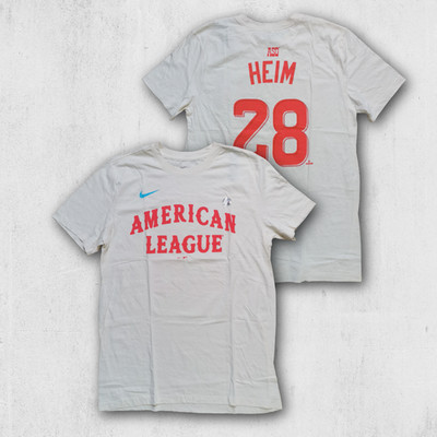 Nike MLB ASG 2023 T-Shirt Heim 28 American League Beige Größe M Neu