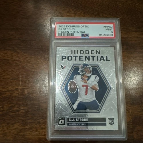 2023 Panini Donruss Optic Hidden Potential C.J. Stroud Rookie PSA 9 Texans