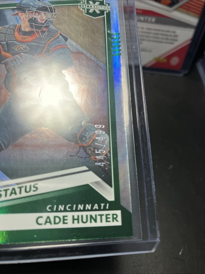 2022 Panini Elite Extra Edition Cade Hunter 2card Lot Reds Autograph /499 #153 - Image 4 of 4