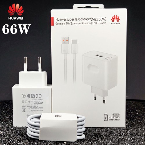 Original Huawei 66W SuperCharge Chargeurs Adapter Type C Cable For Mate40 P40/50 - Photo 1 sur 14