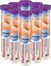 Mivolis Multivitamin effervescent Tablets - Dietary Supplements 8 Packs x 20 pcs