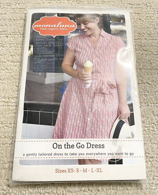 New ~ ON THE GO DRESS Women's Dress Pattern by Stephanie Cielicki for Monaluna