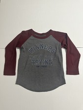 Peek Boy’s Long Sleeve T Shirt Winners Never Stop Trying Tom Landry Size (4/5)