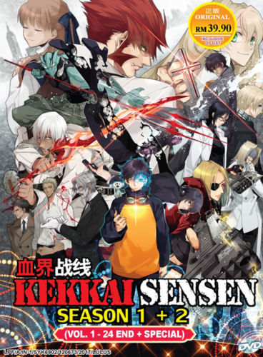 Kekkai Sensen DVD (season 1+2)(Eps : 1 to 24 end + Special) with English Dubbed