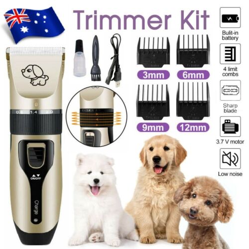 Dog Electric Clipper Comb Set Hair Trimmer Blade Cat Pet Grooming Horse  Cordless | eBay