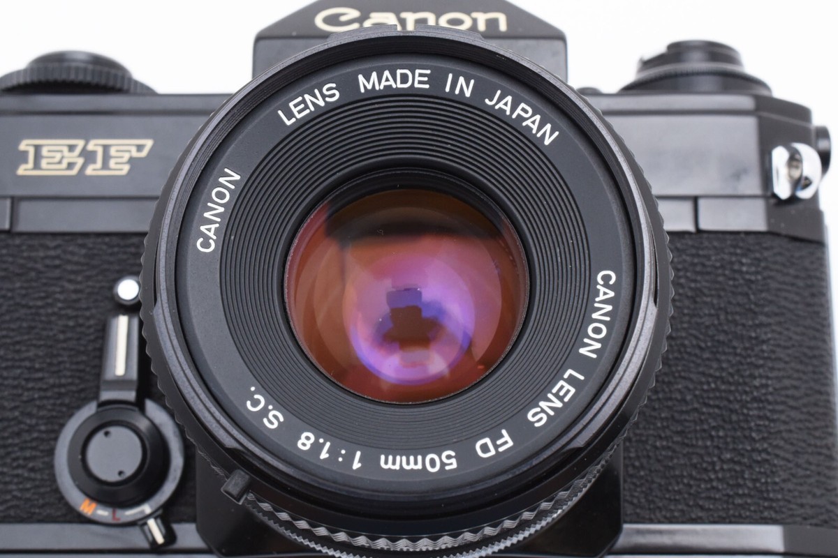 Near MINT】Canon EF SLR 35mm Film Camera FD 50mm F1.8 s.c.
