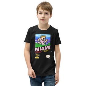 Inter Miami CF 8-bit Retro NES League Soccer Kit Jersey Youth Kid Boys T-Shirt