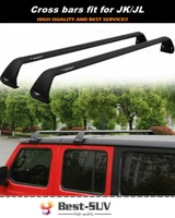 2Pcs Fits for Jeep Wrangler JL JK 2007-2021 Roof Rail Rack Cross Bar Crossbar