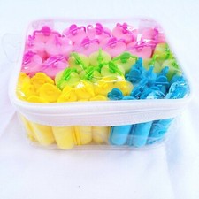 Foam Hair Curlers Rollers Wave Zippered Container of 47