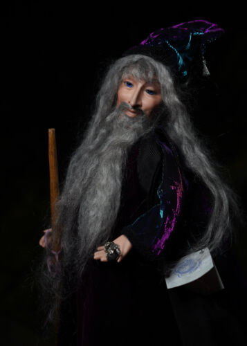 Wizard Magic Doll OOAK Doll Mephisto Doll Artisan Guild Hand Made Artist Signed - Picture 16 of 20