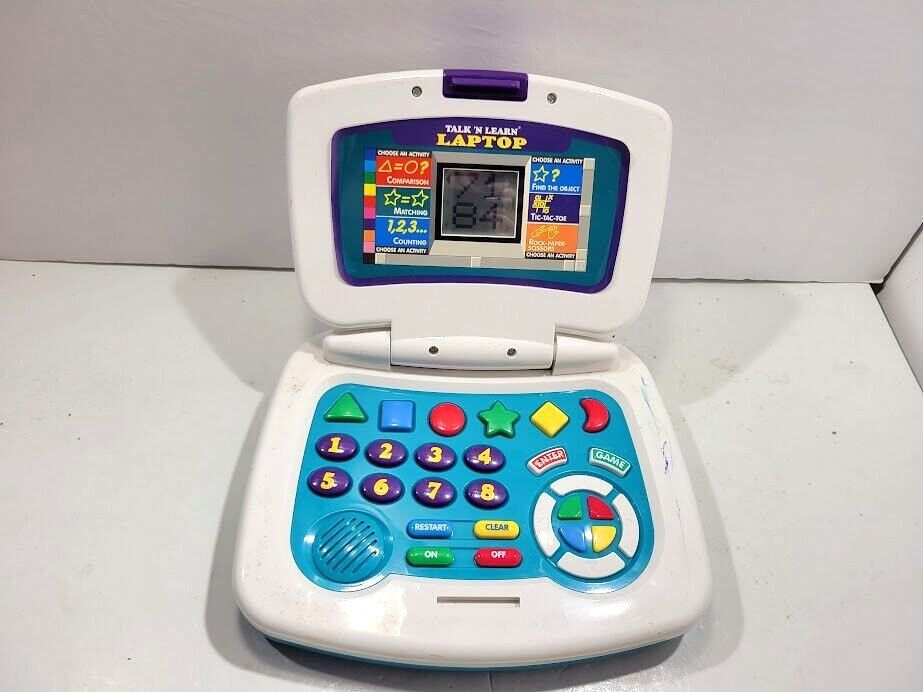Scientific Toys Vintage 1997 Talk N Learn Kids Laptop Interactive