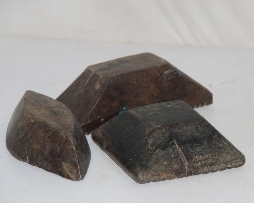 Antiguo Madera Kharal Opio Agua Cuenco Original Old Hecho a Mano - Imagen 3 de 4