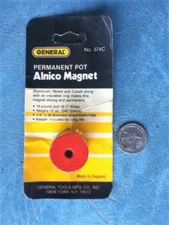 GENERAL 374C Pot Magnet, Alnico, 18 lb. Pull