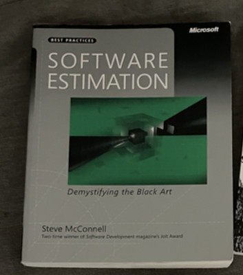 Software Estimation book, Microsoft, Steve McConnell