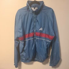 Apex One Windbreaker Full Zip Rn 99038 Mens XL Blue Red