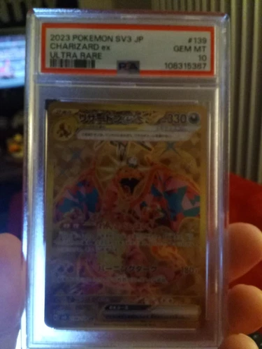 Pokémon TCG Jp SV3 Ruler Of The Black Flame Charizard ex 139/108 Gold PSA 10