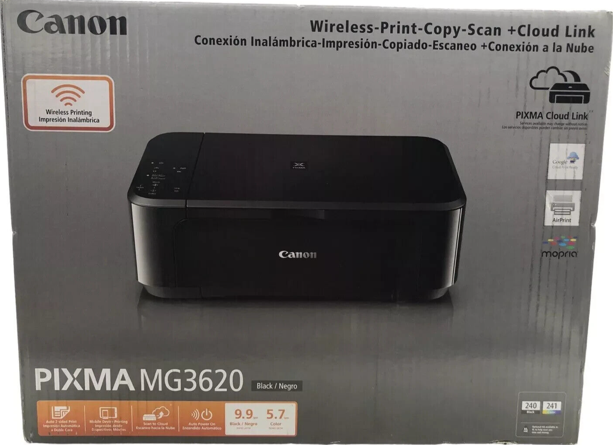 Canon PIXMA MG3620 Wireless All-In-One Inkjet Duplex Printer Mobile Tablet  Print