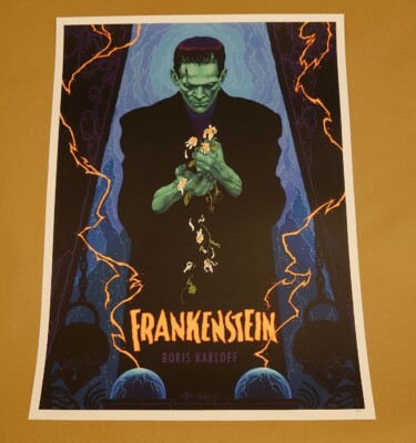 Frankenstein (1931) Peter Diamond - 38/100 - 18''x24'' Vice Press Fine Art Print 