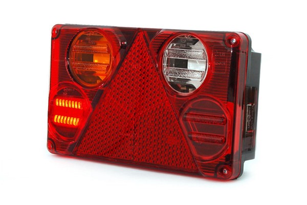 RüCkleuchte LED + Birne FüR LKW AnhäNger Trailer Traktor 6 Funktionen Links-image