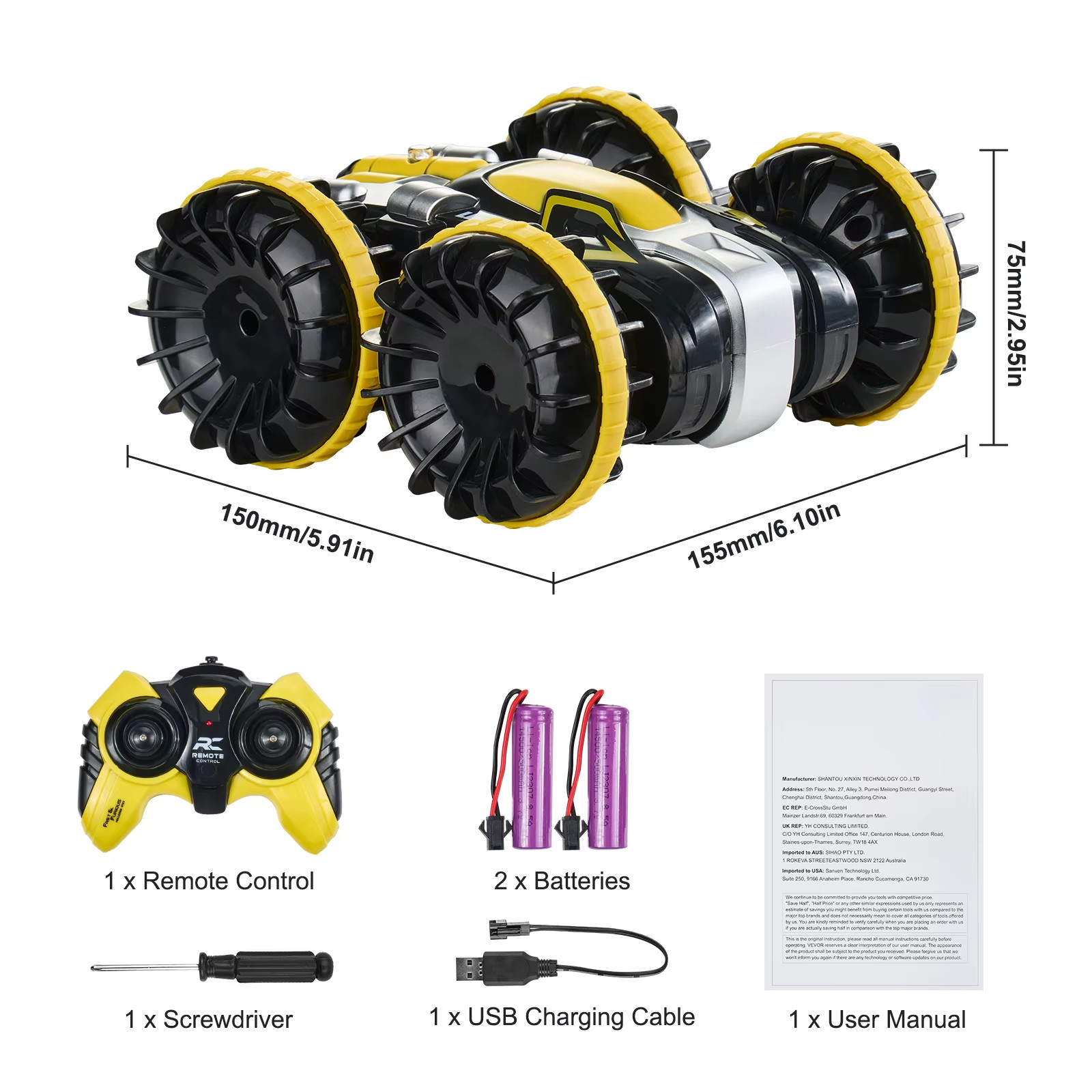 Boat 2.4ghz 12 Km/h Electric Remote Control 360&deg; R