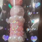 Pink Decorative Beaded Charm Topper Ballpoint Pen Black Ink Plastic — photo 3