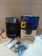 Russell Hobbs Electric Heater Black & Silver 1500W Oscillating Space RHCH2002S