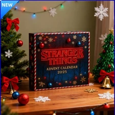 Countdown Stranger Things Advent Calendar 2025 24 Days Festive 2D Flat Blind Box