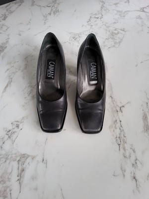 CAIMAN Damen Pumps Glattleder Anthrazit Gr. 38