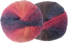 2 Strang Weiches Regenbogengarn 196 Yards Warme Wolle Farbverlauf Mehrfarbiges G