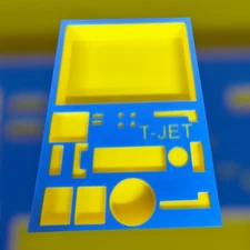 Tjet Tear Down Tray Blue And Yellow