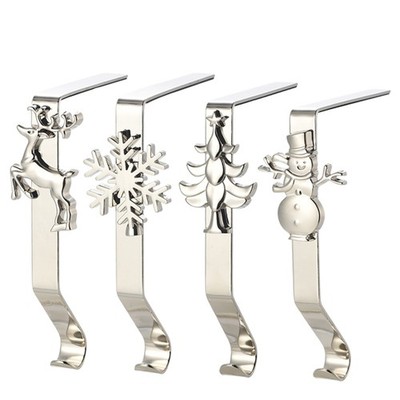 Christmas Stocking Hanger for Snowman Tree Mantle Stocking Hook for Fireplace