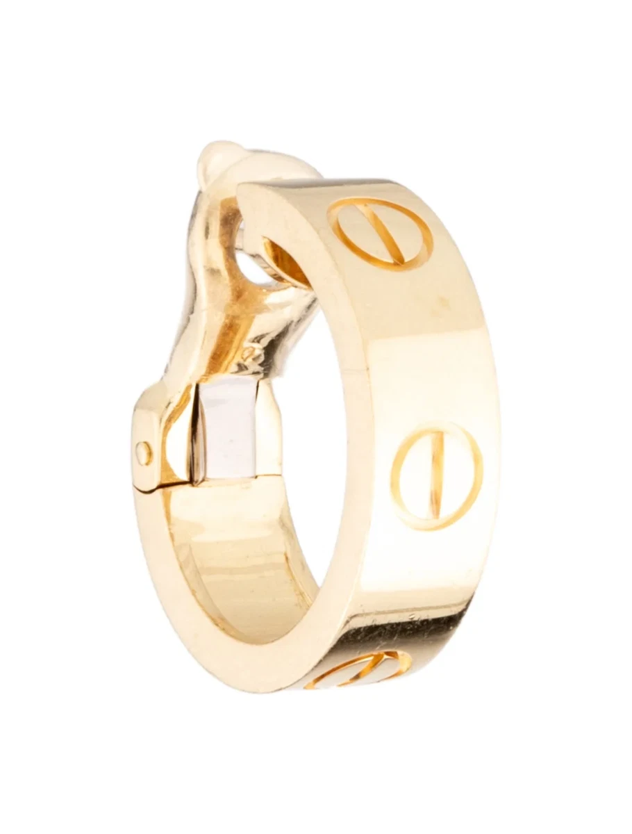 Cartier Hoop Yellow Gold Fine Earrings for sale | eBay
