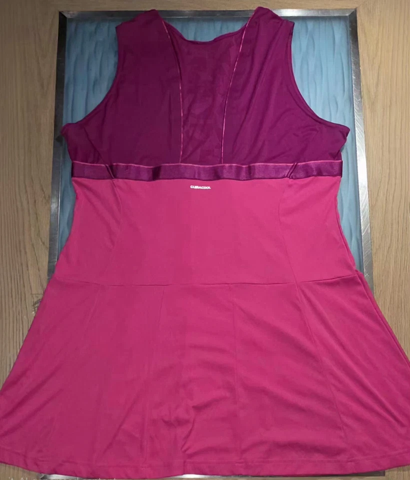 Adidas Ana Ivanovic Climacool Magenta/ Purple Sleeveless Tennis Golf Dress Sz XL - Image 4 of 4