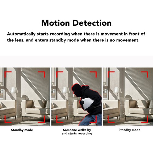 Security Camera Wireless With Magnetic Mount 1080p Night Vis-ion Motion Dete NEW - Afbeelding 7 van 12