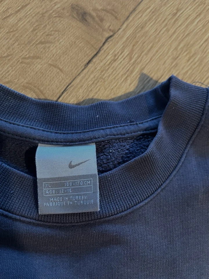 Nike Sweatshirt Homme Bleu Col Rond Logo Swoosh Manches Longues XL - Photo 3/3