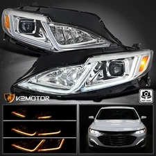For 2019-2024 Chevy Malibu Projector Headlights Switchback Sequential LED Signal