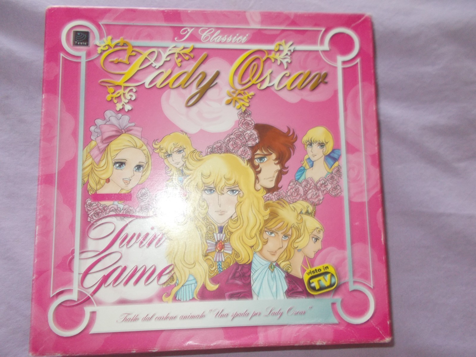 Lady Oscar Rose of Versailles Twin Game by Tesla Italia 2002 gioco tavolo USATO
