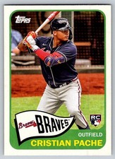 2021 Topps - 1965 Topps Redux Cristian Pache #T65-8 (RC) Atlanta Braves