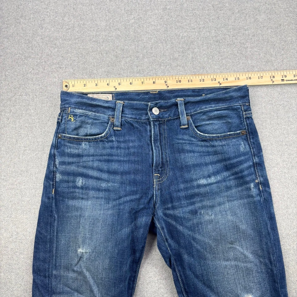 Pantalones de mezclilla Polo Ralph Lauren Astor ajustados para mujer talla 27 desgastados Foto 3 de 4
