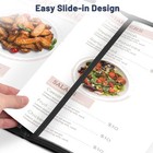 WeChef 30 Pack Restaurant Menu Cover 8.5x11" Triple Fold 6 View  Double Stitch — photo 2